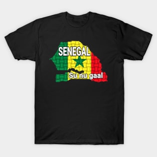 Senegal - Sunugaal - Senegal Flag T-Shirt